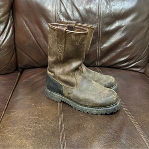 Men's‎ Wolverine Brown Wellington Western Cowboy Leather Work Boots Size 8M
